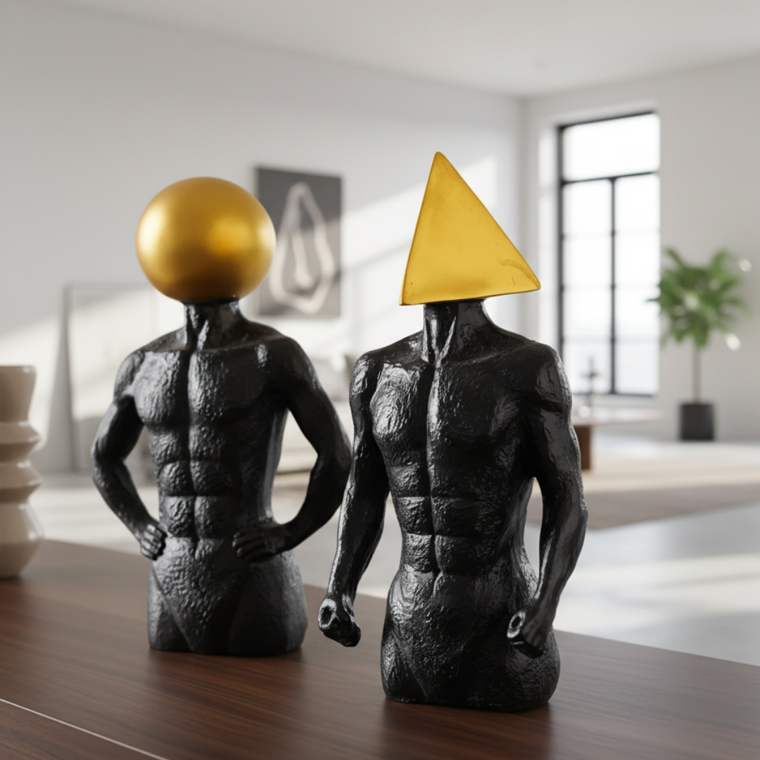 Geometric Marvel: MuscleCraft Accent