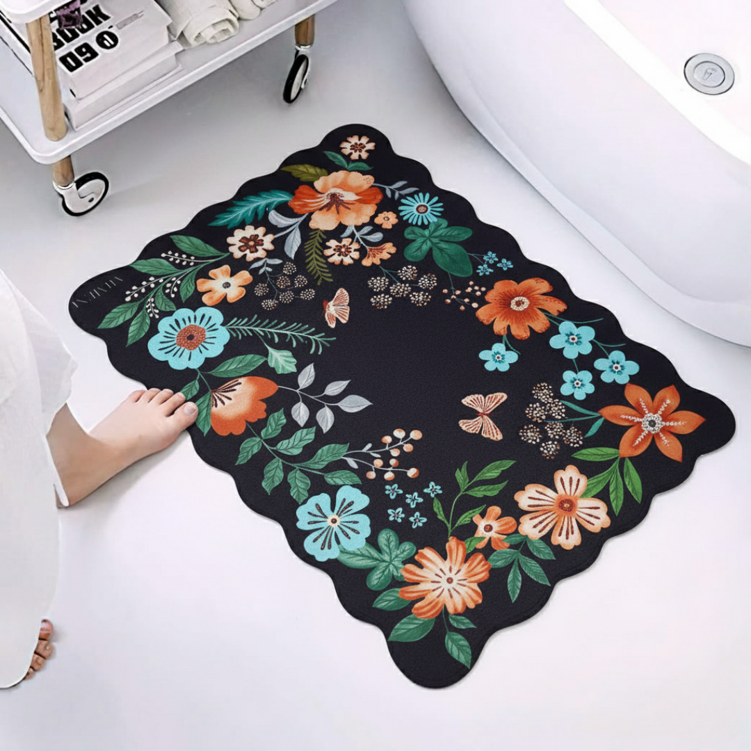Paradise Bloom Diatomaceous Earth Bath Mat