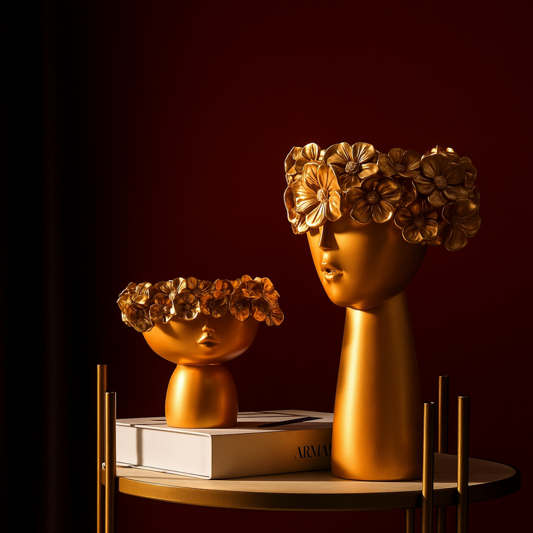 Surreal Faces Table Planters