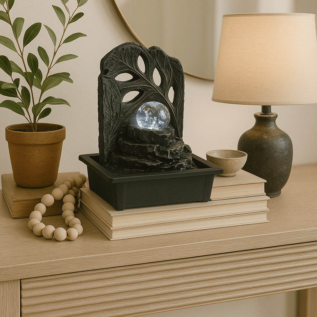 Leaf Vein Flow Table Fountain - The Artment