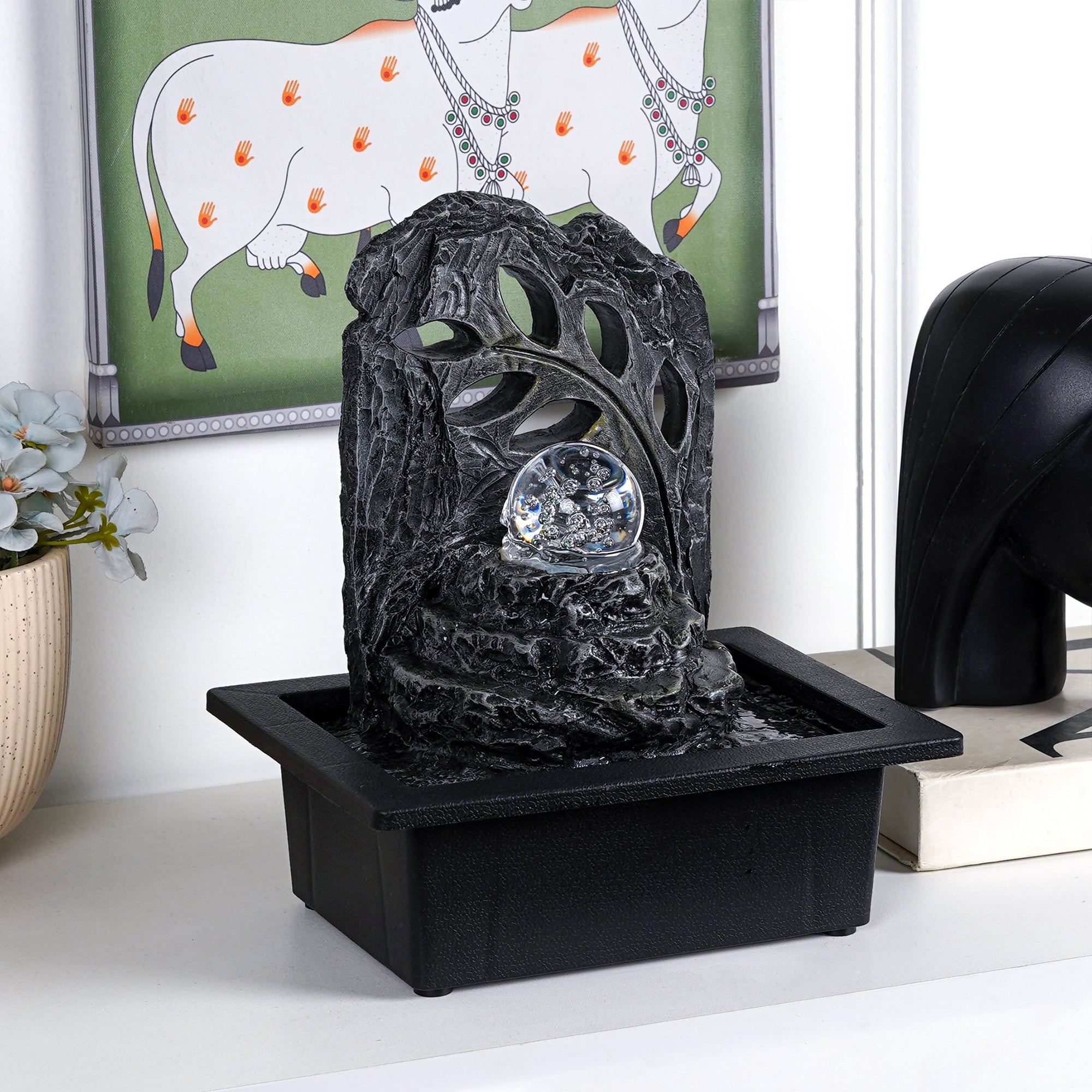 Leaf Vein Flow Table Fountain - The Artment