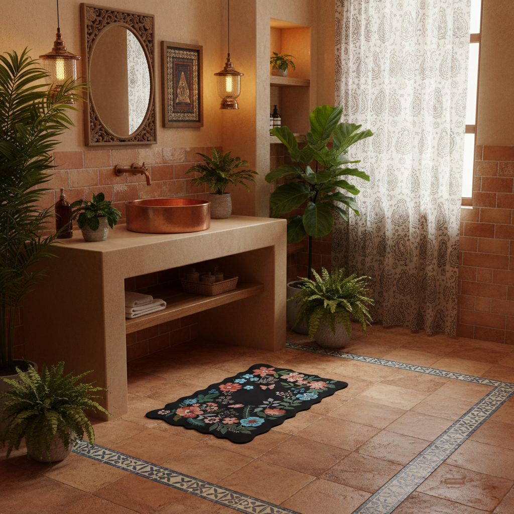 Paradise Bloom Diatomaceous Earth Bath Mat