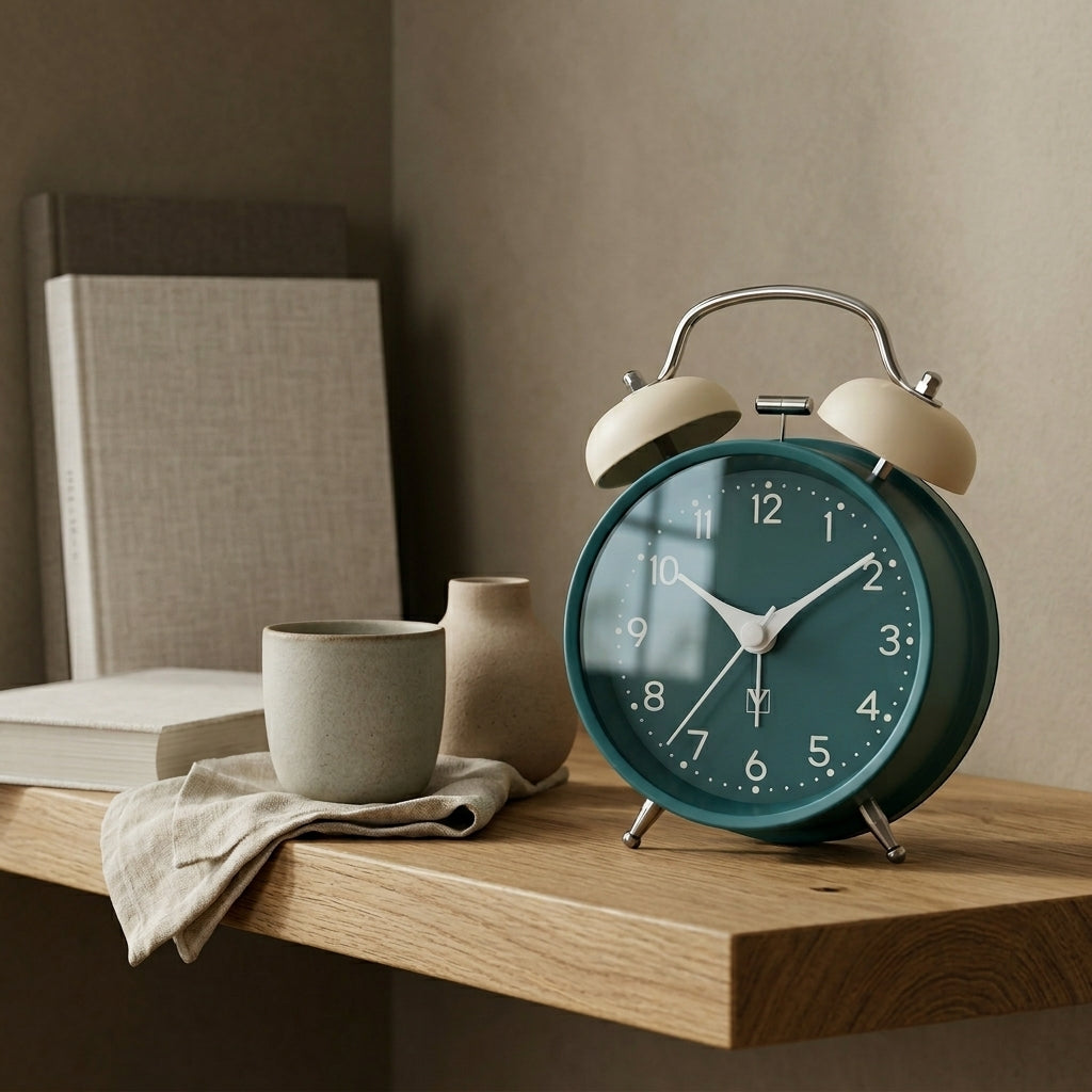 The Shield Retro Table Clock