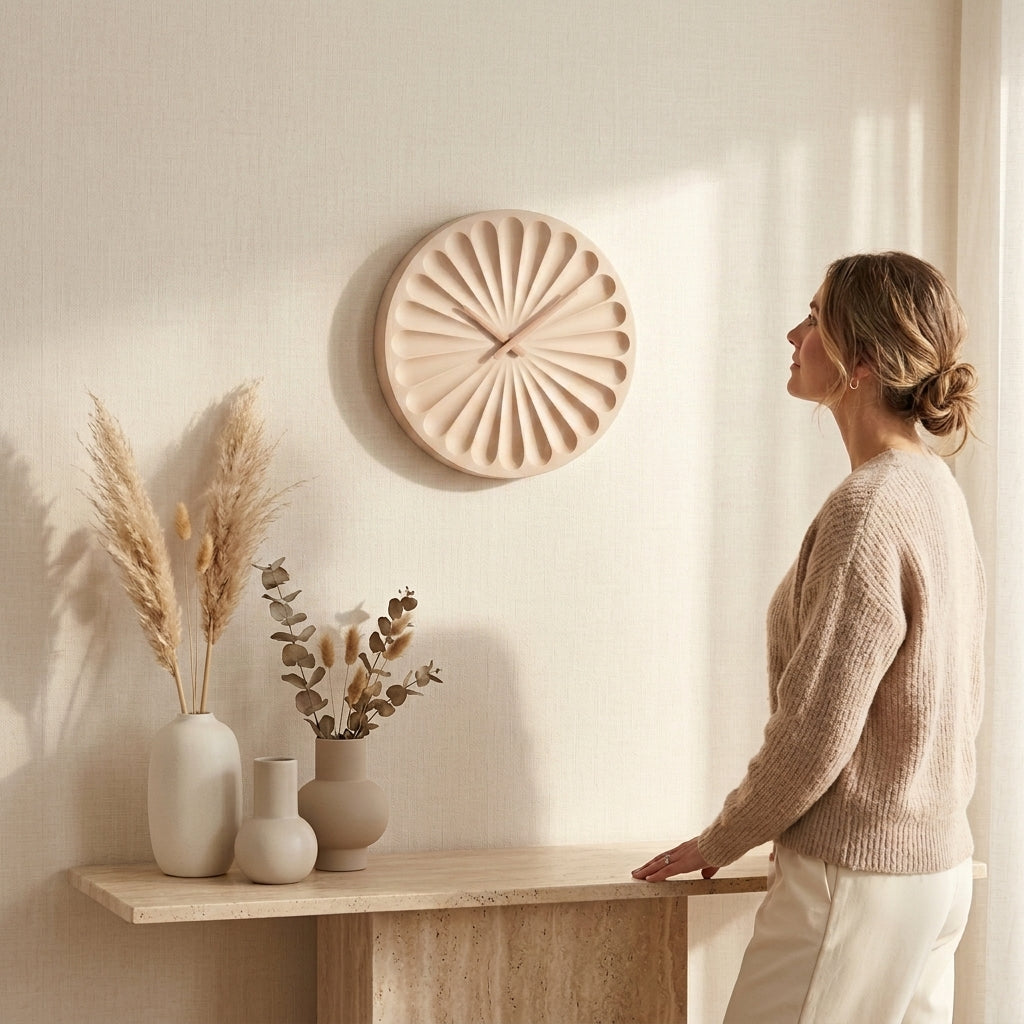 The Monolith Carved Clock