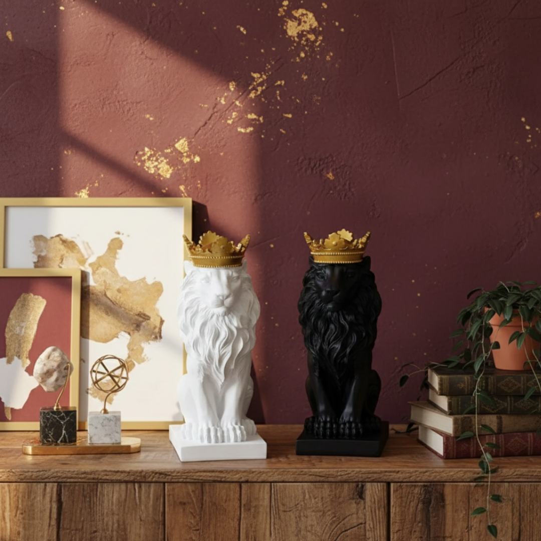 Nordic Minimalist Regal Lion