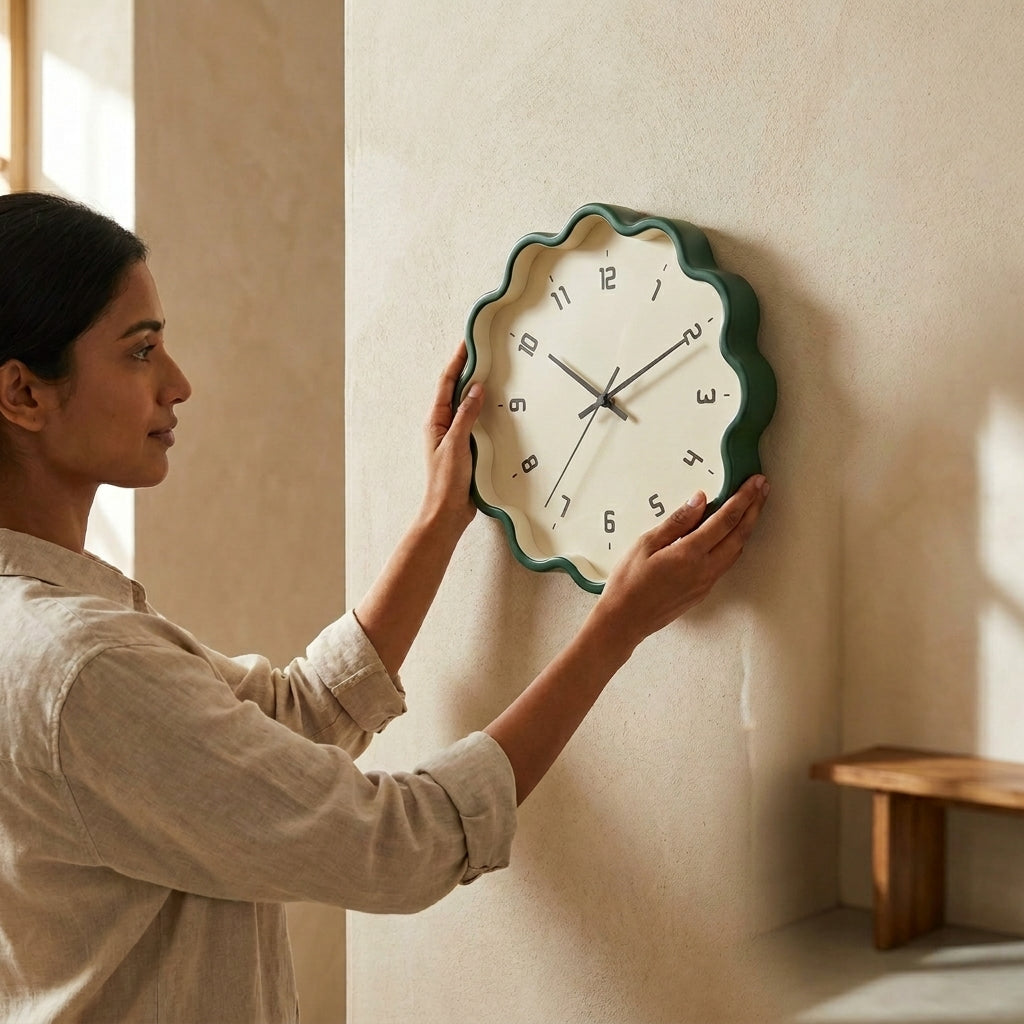 The Scallop Retro Wall Clock