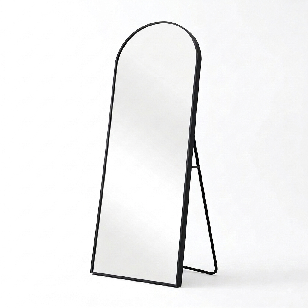 Vista Frame Floor Mirror - Black