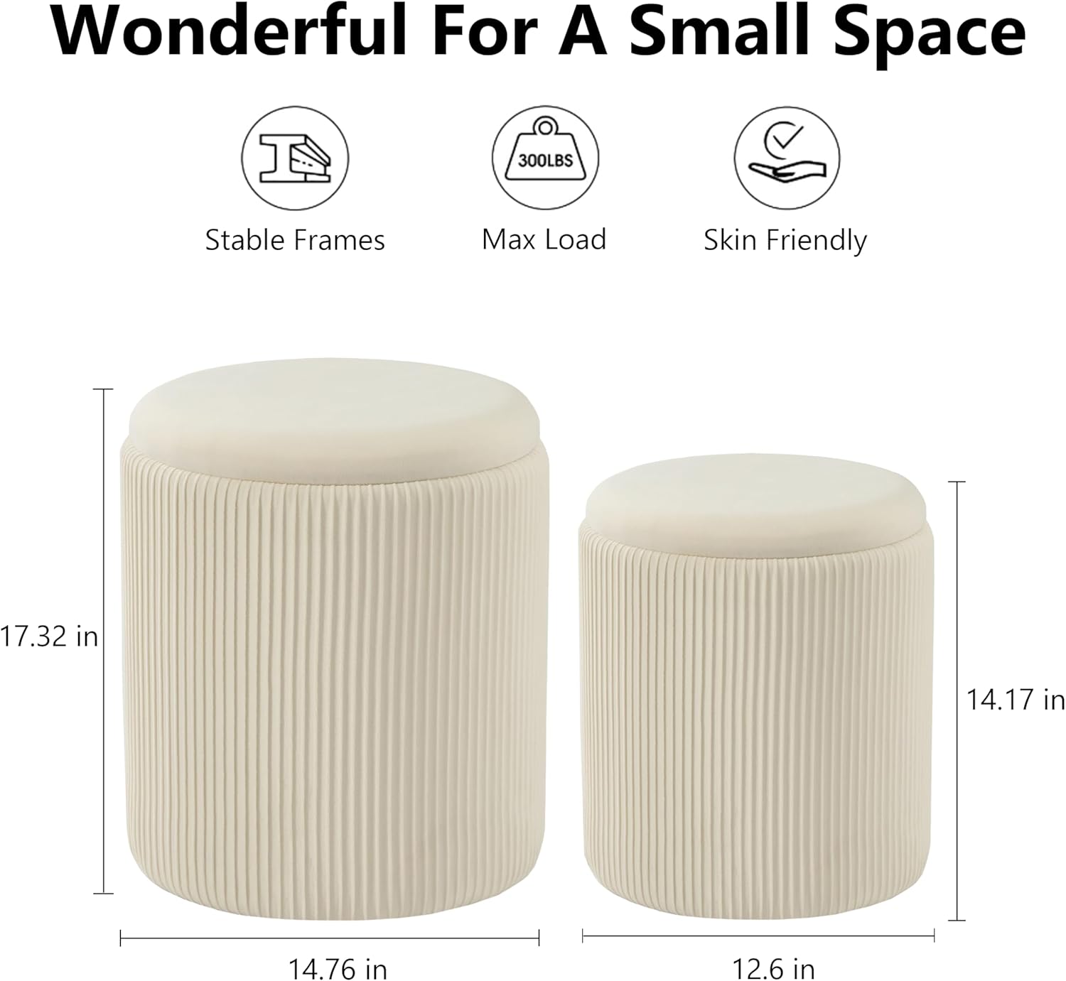 Mono Duo Ottomans – Set of 2