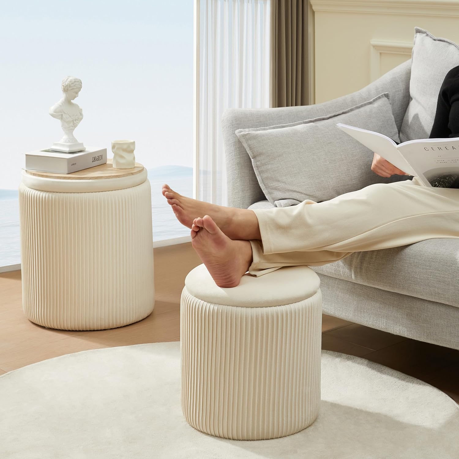 Mono Duo Ottomans – Set of 2