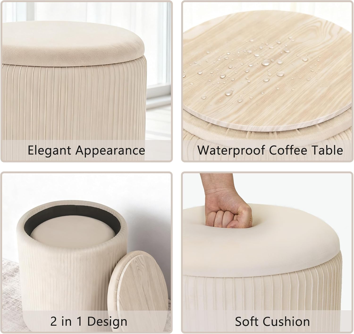 Mono Duo Ottomans – Set of 2